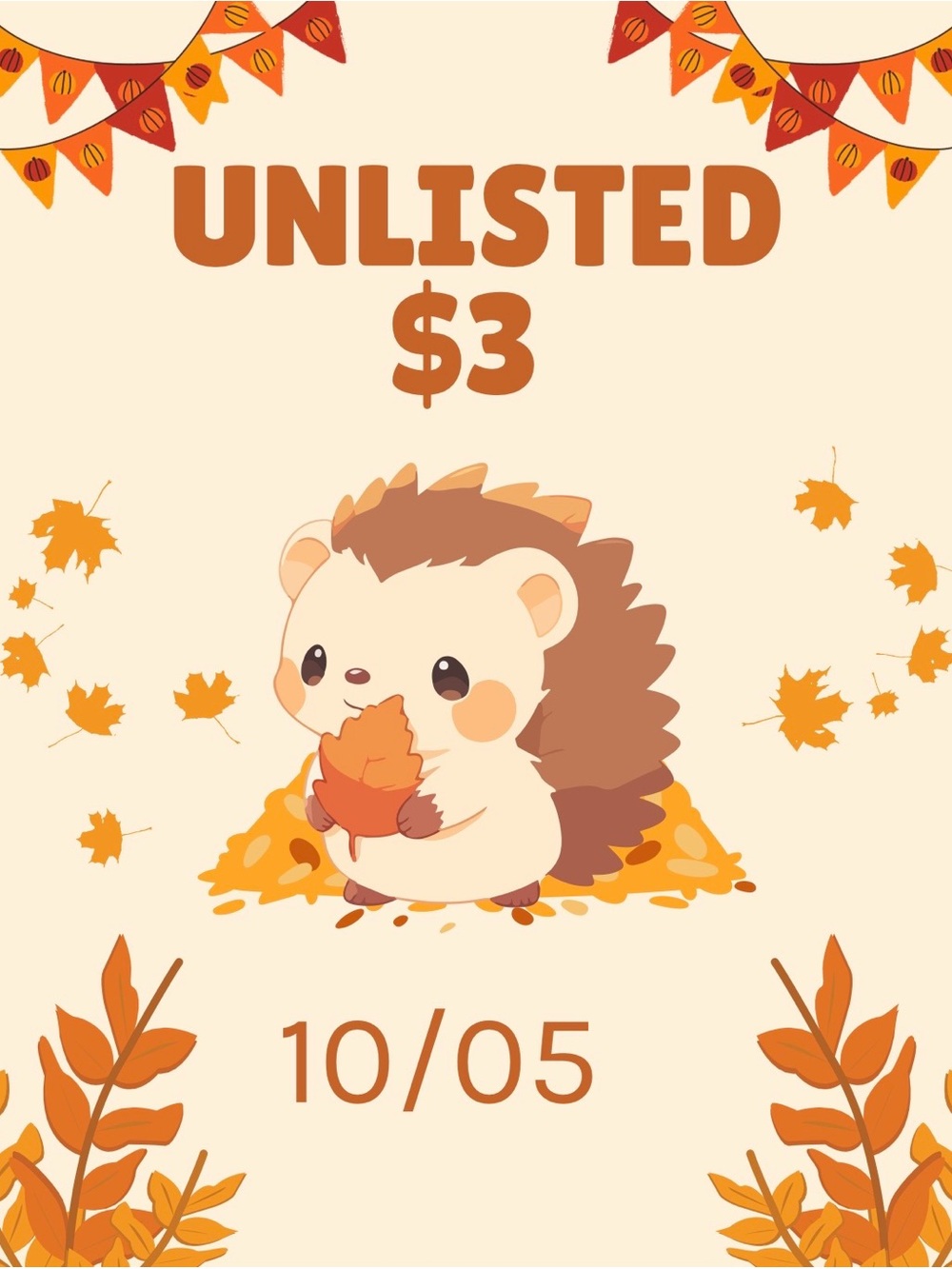 Unlisted $3 10/05